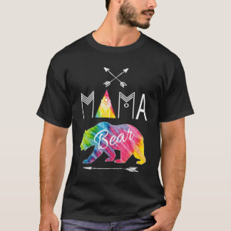 Mama Beer Hoodie Tie Dye Familie Vakantie Camping T-shirt