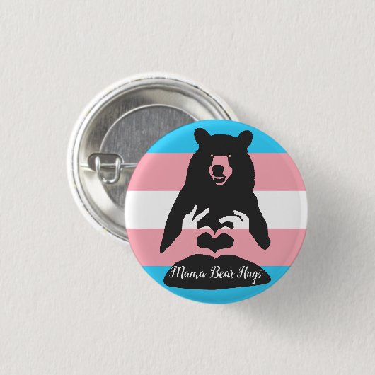 Mama Beer Hugs Ronde Button 3,2 Cm (Voorkant /achterkant)