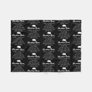 Mama Beer is zo'n mooie manier Fleece Deken