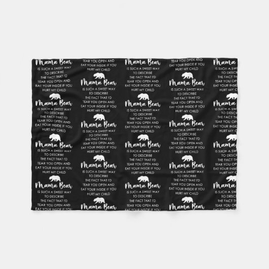 Mama Beer is zo'n mooie manier Fleece Deken (Voorkant (Horizontaal))