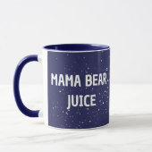 Mama Beer Juice Witte stip Schattigee witte tekst Mok (Links)