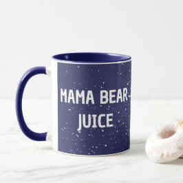 Mama Beer Juice Witte stip Schattigee witte tekst Mok