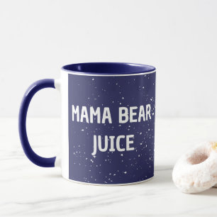 Mama Beer Juice Witte stip Schattigee witte tekst Mok