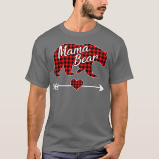 Mama Beer Kerstmis Pajama Red Buffalo Pset Famil T-shirt