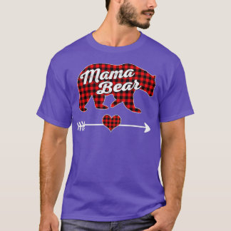 Mama Beer Kerstmis Pajama Red Buffalo Pset Famil T-shirt