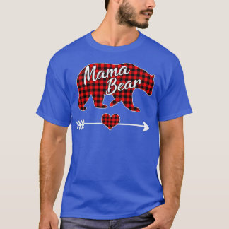 Mama Beer Kerstmis Pajama Red Buffalo Pset Famil T-shirt