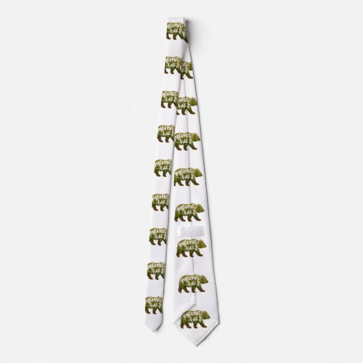 Mama beer - Kies achtergrondkleur Stropdas (Achterkant)