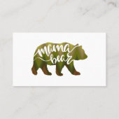 Mama beer - Kies achtergrondkleur Visitekaartje (Achterkant)