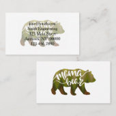 Mama beer - Kies achtergrondkleur Visitekaartje (Voorkant / Achterkant)