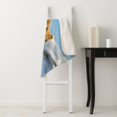 Mama beer kijkt naar haar twee kinderen sherpa deken (In situ)