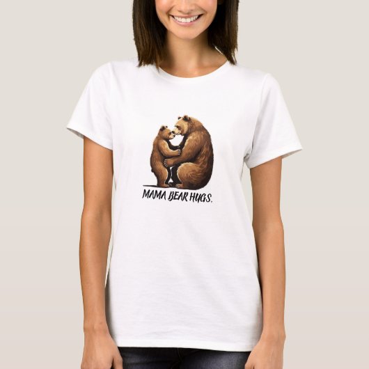Mama Beer Knuffels Moederdag T-shirt (Voorkant)