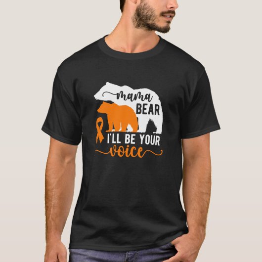 Mama Beer Leukemie Moeder van een Leukemie Strijde T-shirt (Voorkant)