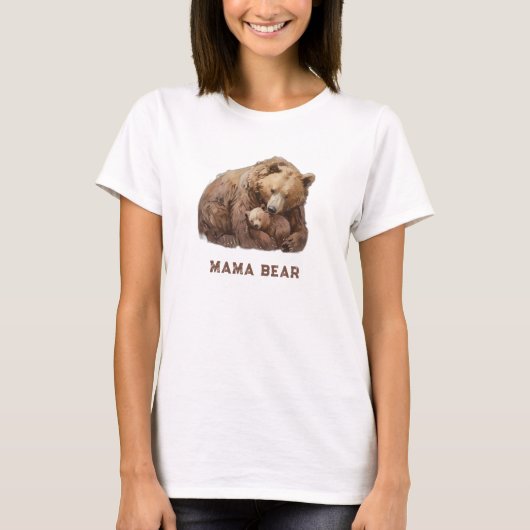 *~* MAMA BEER Love Cub Moederdag Gift AP72 T-shirt (Voorkant)
