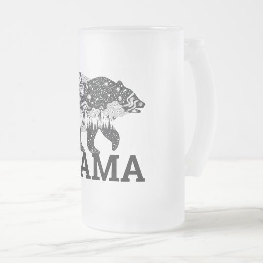 Mama Beer Matglas Bierpul (Voorkant rechts)