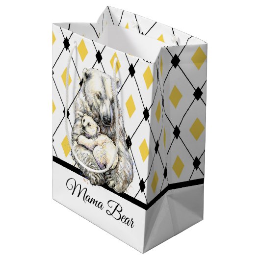 Mama Beer Medium Cadeauzakje (Achterkant Gekanteld)