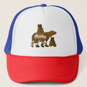 Mama Beer Met 2 Cubs Moeder Van Twee Trucker Pet