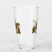 Mama Beer met 3 Baby Beer welpen volgen Mama Glas (Links)