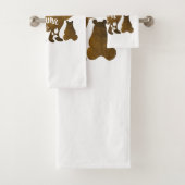 Mama Beer Met 4 Cubs Moeder Van Vier Kinderen Gift Bad Handdoek (Insitu)