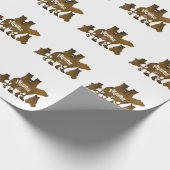 Mama Beer Met 4 Cubs Moeder Van Vier Kinderen Gift Cadeaupapier (Hoek)