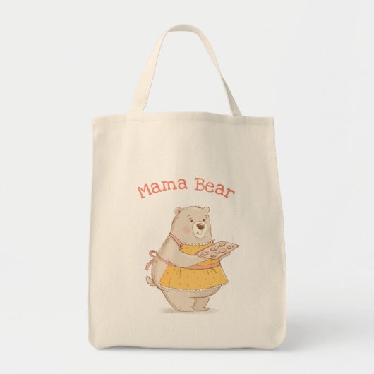 Mama Beer met dienblad van koekjes Tote Bag (Voorkant)