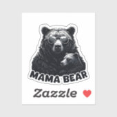Mama Beer met donkere zonnebril Sticker (Vel)