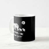 Mama Beer met drie Beer welpen - Moederdag Koffiemok (Voorkant links)