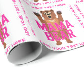 Mama Beer Moederdag of mama's verjaardag Cadeaupapier (Rol Hoek)