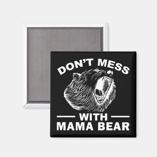 Mama Beer Niet Pesten Moederdag Moeder Cool Magneet (Voorkant / Achterkant)