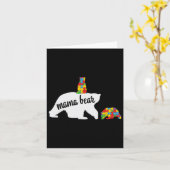 Mama Beer of Two Warriors Autism Awareness Kaart (Gele Bloem)