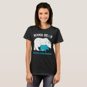 Mama Beer PERITONEALE KANKER Bewustzijn T-shirt (Voorkant volledig)