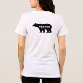 Mama Beer personaliseren met Naam Tri-Blend Shirt (Achterkant)