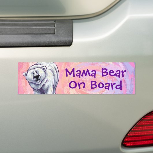 Mama Beer Polar Beer Bumpersticker (Op auto)