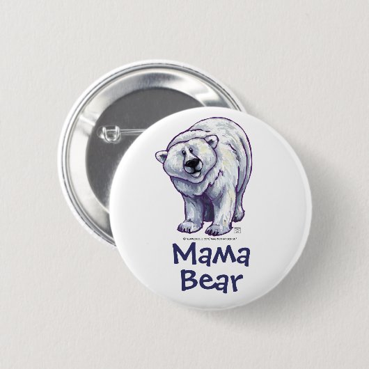 Mama Beer Polar Beer Button (Voorkant /achterkant)