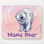 Mama Beer Polar Beer Mousepad Muismat (Voorkant)
