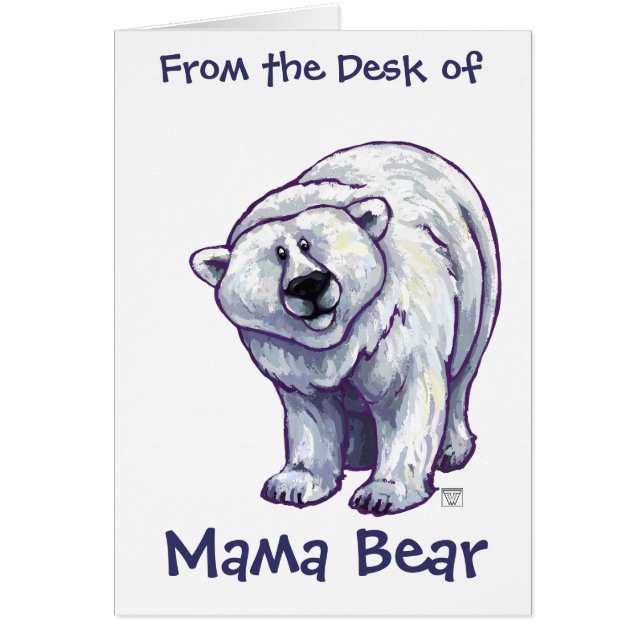 Mama Beer Polar Beer Note Cards (Voorkant)