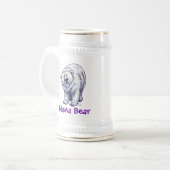 Mama Beer Polar Beer Stein Bierpul (Voorkant links)