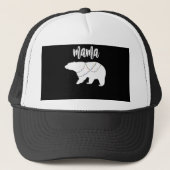 Mama Beer Polar Beer String of Lights Kerstmis Trucker Pet (Voorkant)