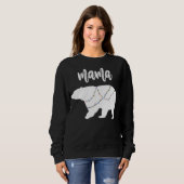 Mama Beer Polar Beer String of Lights Kerstmis Trui (Voorkant volledig)