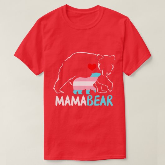 Mama Beer Proud Ma Rainbow Transgender Mothers Da T-shirt (Design voorkant)