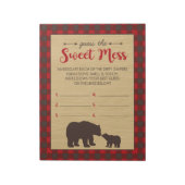 Mama Beer Raad de zoete puinhoop spel antwoord Notitieblok (Linkerzijde)