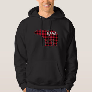 Mama Beer Red Pset Matching Family Kerstpaja Hoodie