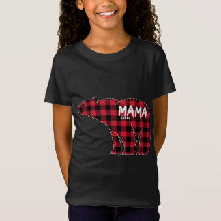 Mama Beer Red Pset Matching Family Kerstpaja T-shirt