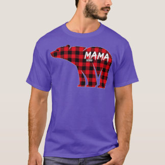 Mama Beer Red Pset Matching Family Kerstpaja T-shirt