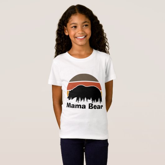  Mama Beer Retro Zonsondergang T-shirt (Voorkant volledig)