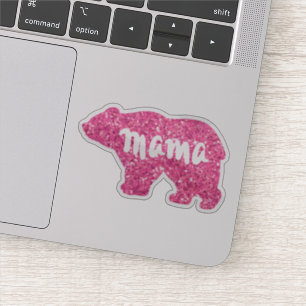 Mama Beer   Roze mousserend beer Sticker