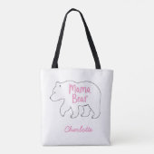 Mama Beer | Schattigee en grappige Moederdag Tote Bag (Achterkant)
