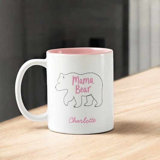 Mama Beer | Schattigee en grappige Moederdag Tweekleurige Koffiemok