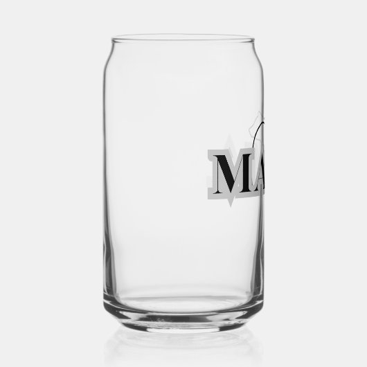 MAMA Beer Silhouetglas Blikvorm Glas (Rechts)