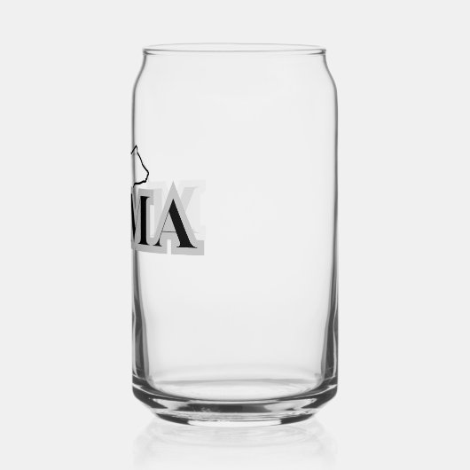 MAMA Beer Silhouetglas Blikvorm Glas (Links)