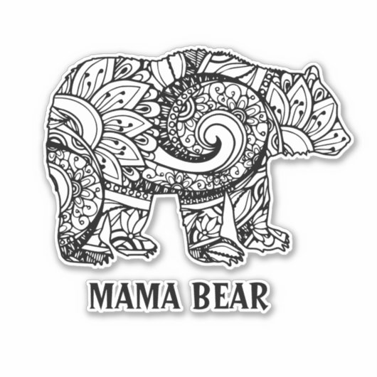 Mama Beer Sticker (Voorkant)